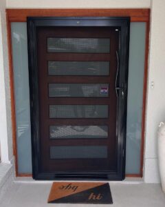 Crimsafe hinged door transformation - XLScreens